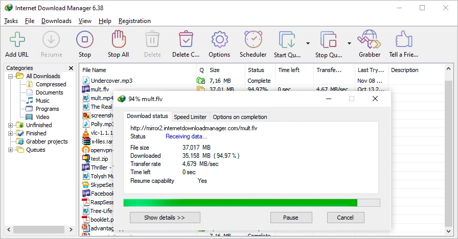 Download Speed Acceleration with IDM